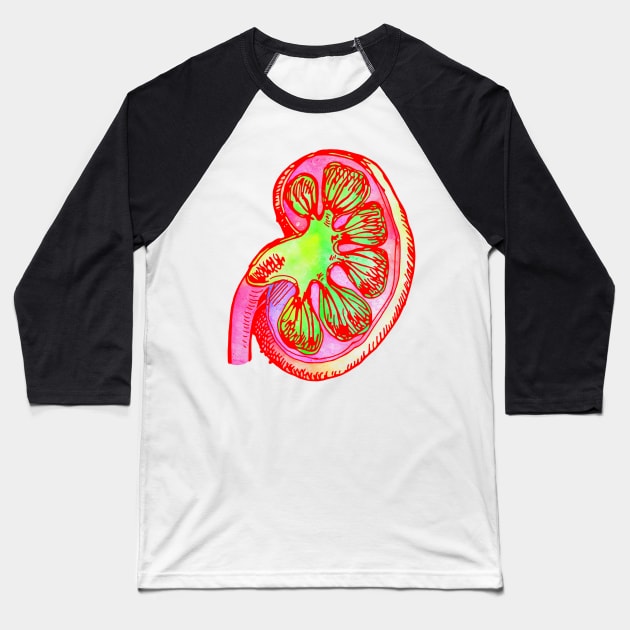 Kidney Baseball T-Shirt by Pau1216p